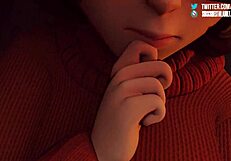 Velma gets DOGGYSTYLE fucked by a GHOST in the brothel, sucking BIG COCK