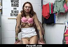 Mall Officer Uncovers Hidden Blowjob From Teen 18+