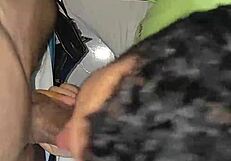 Can This Muscular Black Bodybuilder Handle A Greedy Bisexual Blowjob?