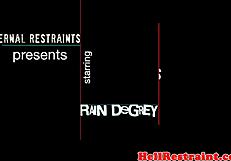 tied up scarred submissive teased and caned by dominant male