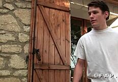 I share a cock with two french women in ffm threesome