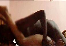 damn, watch this sexy ebony step mom ride that big black cock!