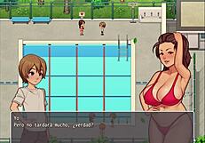 hentai game daily life of my countryside - spanish - part 12: instructor's lesson and fairy's big ass