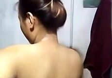 why’s this young khmer girl getting steamy in the shower?