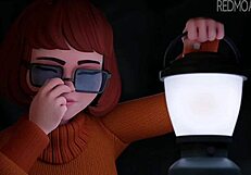 velma from scooby-doo gets wild in 3d hentai by redmoa