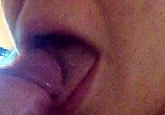 A slut who loves getting a deep throat job in front of the camera