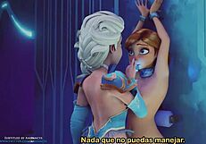 in the cold, they warm up with big ass and pussy action