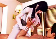 Conversational-Neutral Busty Hinata meets a black guy in wild 3D anime action. Pretty cool, right?
