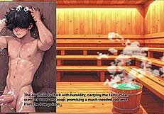 Big tits and curvy body in hot sauna scene
