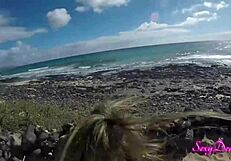 Sexydeas beach doggystyle pov heats up your screen
