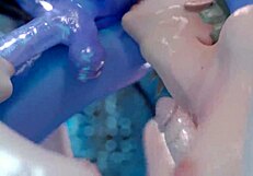 3D animated dickgirls in hot anal threesome with cumshots