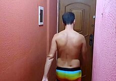 Hell yeah! Kadu Ventrí and Maxence Angel bang bareback with French guy in Copacabana!