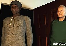 Marias interracial cuckold night involves huge hairy cock and assfucking