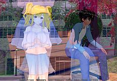 3D anime game with hot Asian tutor and student