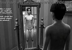3D porn with big ass and tits in The Sims 4 environment