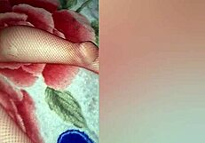 Lesbian Amateurs In Glamour Bedroom Masturbate Close Up