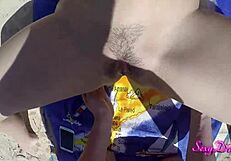 Sexy beach scenes with ass shaking and cock licking