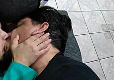 rolling hot fuck with young nymph and old stud