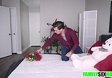 Old and young mix it up in hot threesome action