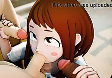 Ochaco uraraka undergoes hero recruitment drive