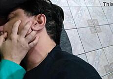 rolling hot fuck with young nymph and old stud