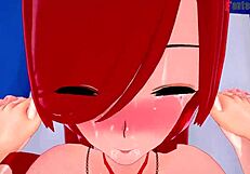 Parasoul in Bikini Ahegao Fucking on Beach Skullgirls Fantasyking3