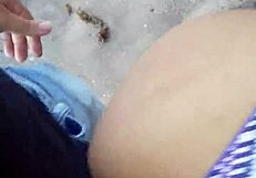 African scene at the beach of mar grande