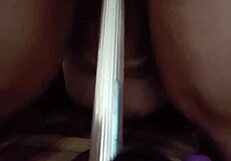 I ride my toy all the way in pov view.