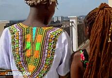 flirty nigerian milf convinces ex worker to lick her pussy, amateurs lesbian massage ebony