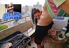 Caah Kabulosa Joins Balcony Threesome Fun