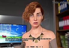 3D animated porn featuring hot teacher giving foot massage