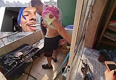 Caah Kabulosa Joins Balcony Threesome Fun