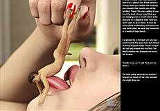 Small 18+ gesture explodes into hot hentai action in this 3D comic!