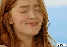 Vixen Redhead Stuns with Beauty in Wild Doggystyle Action