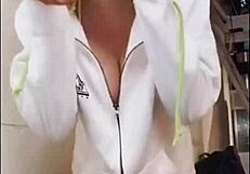 Japanese sexy dance with big boobs at pool