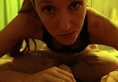 Blowjob and cum all over my face in bed