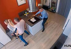 hunt4k wild girl messes around to help husband seal profitable contract