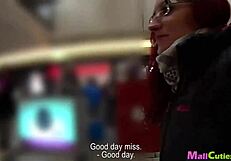 Mallcuties Amateur Redhead Girl Sucking and Fucking for Free Shopping Spree!