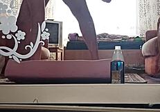 Kazakh couple films home video