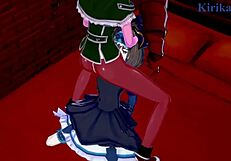 Intense futanari sex with Garie Tuman, Maria Cadenzavna Eve, and Micha Jawkan in Symphogear hentai