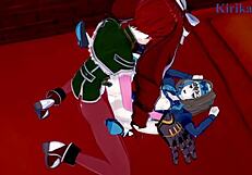 Intense futanari sex with Garie Tuman, Maria Cadenzavna Eve, and Micha Jawkan in Symphogear hentai