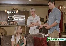 Teen Scout Showing Off Slutty Talents To Family