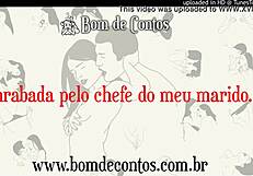 Narrated erotic tale of wife fucked by husband's boss