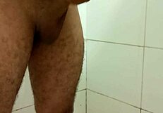 skinny gay guy rotating masturbation with big cock solo