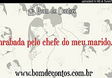 Narrated erotic tale of wife fucked by husband's boss