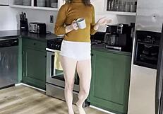 Morning Anal Session Right After Coffee