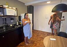 I called the neighbor for help, and he pounded my ass.