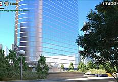 Showing breasts to her?