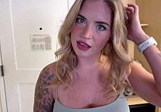 Big boob employee gets tied up and fucked by her boss.