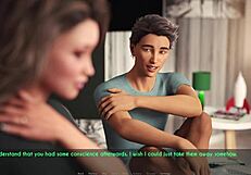 Просто тусуюсь с женой и мачехой в 3D хентай играх